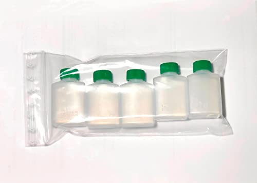 Flacon Vide Plastique Souple Transparent Alimentaire 30ml Lot de 5 - Petite Bouteille Voyage Étanche Réutilisable Huile Shampoing Bouchon à Vis Hermétique- kit voyage avion Multifonctionnel