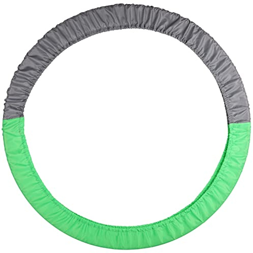 DRUNA Housse à Cerceaux 60-90 cm Indigo pour Gymnastique Rhytmique (Vert Clair-Gris)