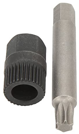 Aramox Alternator Pulley Wrench Kit 33 Teeth Spline Socket Drill Bit Puller Remover Tool Alternator Pulley Center Remover Kit Ersatz für Lichtmaschinen