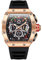 rorios Herren Tonneau Uhren Männer Analog Quarz Armbanduhren Multifunktional Chronograph Uhr Mode 50M wasserdichte Uhr mit Silikon Armband Rosen schwarz