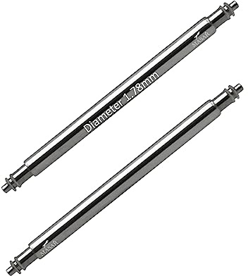 masar 18mm SLX178 – Premium Barrette à Ressort pour Bracelet Montre – Diamètre 1,78mm – Goupille, Axe, Anse, Pompe, Barre, Tige, Piston – Watch Spring Bar 18 mm – Acier Inoxydable 316L – 2 pcs