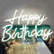 Panneau néon Happy Birthday réutilisable à intensité variable pour décoration murale de fête d'anniversaire, enseigne lumineuse LED USB Happy Birthday pour décoration de fond de fête d'anniversaire