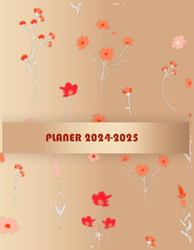 Planer 2024-2025: Basisplaner 2024-2025. täglicher wöchentlicher Monatskalender mit Notizen, Feiertagen, planer 2024 mädchen