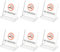 AHANDMAKER 6 cartelli in acrilico con scritta in lingua inglese No Smoking Table Signs, con logo per non fumatori, segnale di avvertimento trasparente da tavolo, per ufficio, ristorante, hotel, bar,
