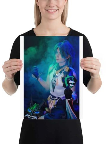 Genshin Impact Xiao Cosplay Print Bild Poster, 30×40 cm