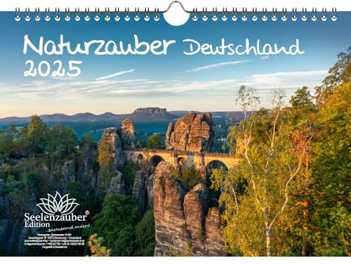 Naturzauber Deutschland DIN A4 Kalender für 2025 Urlaub Reisen Natur - Seelenzauber