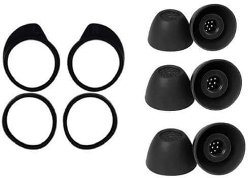 Wiki VALLEY Eartips for Galaxy Buds FE Ear Tips Replacement, Soft Silicone, Black, Fits Samsung True Wireless
