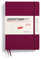 LEUCHTTURM1917 370851 Wochenkalender 2025, Medium A5 Hardcover - 12-Monats-Planer, liniert - Port Red, Französisch