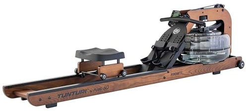 Tunturi Signature R90W Rudertrainer - Rudergerät mit 5 Widerstandsstufen - Herzfrequenzmesser - Wasserwiderstand - Rudergerät für Zuhause