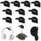 MeoZynxadril 10 Stück Cap Halterung Wand, Selbstklebende Huthaken, Minimalistischer Huthalter, Wandmontage Cap Kappenhalter, für Verschiedene Mützen, Kopfhörer, Taschen, Schlüsselanhänger