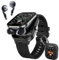Denash Smart Watch with Earbuds, 2.01 HD Screen 2 in 1 Smartwatch with Earphones, 100+ Sport Fitness Tracker, NFC, Sleep/Heart Rate/Blood Pressure Monitor Pedometer for IOS & Androd