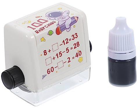 DIYEAH 1satz Mathe Stempel Für Schüler Wiederverwendbarer Roller Stempel Aus Addition Und Subtraktion Übungen Digitaler Lehrstempel Für Kindergarten Bis Grundschule