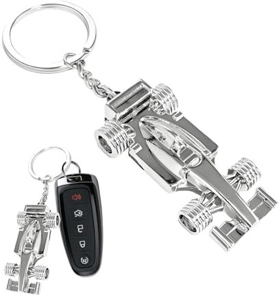 KVAEY Portachiavi in metallo modello da corsa, portachiavi F1 Race Model F1, portachiavi per uomo e ragazzo, accessori auto (X-592)