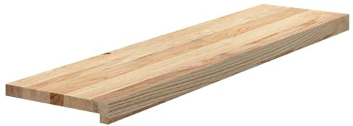 vidaXL Treppenstufen 12 Stk. Unbehandelt 100x25x2 cm Massivholz Eiche