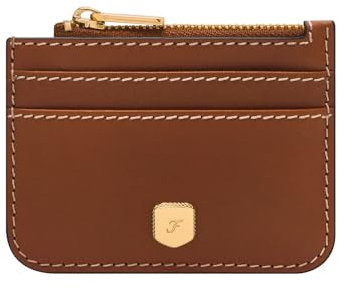 Fossil Lennox, Accessoire de Voyage-Pochette de Carte pour Voyageur Femmes, Moka Marron, 10.16 cm L x 0.38 cm W x 7.62 cm H