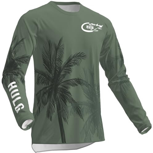 HULG MTB-Trikot, Herren-Radtrikots, Motocross-Trikot, Downhill-Anzug, Schnell Trocknend Und Atmungsaktiv, Geeignet Für MTB/BMX/Cross-Country-Motorräder Und Andere Sportarten (Color-09,L)