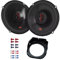 JBL Stage3 627F Lautsprecher mit Einbauset passend für Mercedes C-Klasse Limo (W202) 1993-2000 Heckablage 450W 165mm 2 Wege Koax