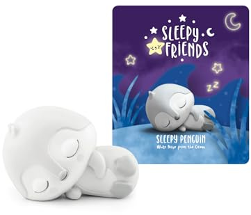 Tonies Sleepy Friends: White Noise from The Ocean Audio Toy Figurine Featuring Sleepy Penguin