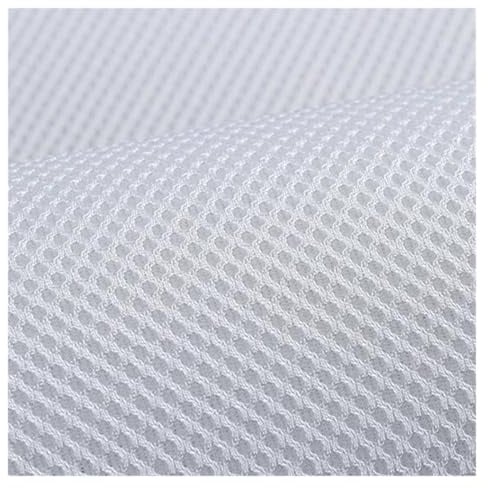 Akustikstoff,Lautsprecher Stoff 160x200cm/160x45cm 3D Atmungsaktives dreilagiges Lautsprechernetzgewebe for Stereo-Gittergewebe Staubdichter Audiostoff Autositzbezug(Weiß,160x200cm-pre cut)