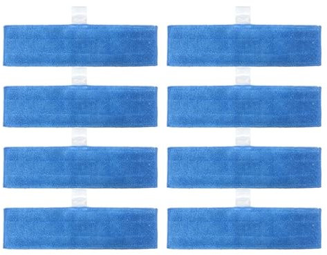 QASULER 8 Pcs Washable Reusable Microfibre Mop Cloths Polti Moppy Steam Engine Household Cleaning Accessories Home Steam Cleaner
