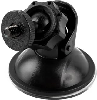 KIXZSAZ Supporto per videocamera universale per parabrezza per auto Videocamera sportiva per veicoli Supporto in plastica a ventosa riutilizzabile Diametro 54 mm