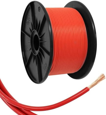 AK-Parts Fahrzeugleitung/Autokabel 2,5 mm² FLRy - 50 Meter auf Spule - Rot