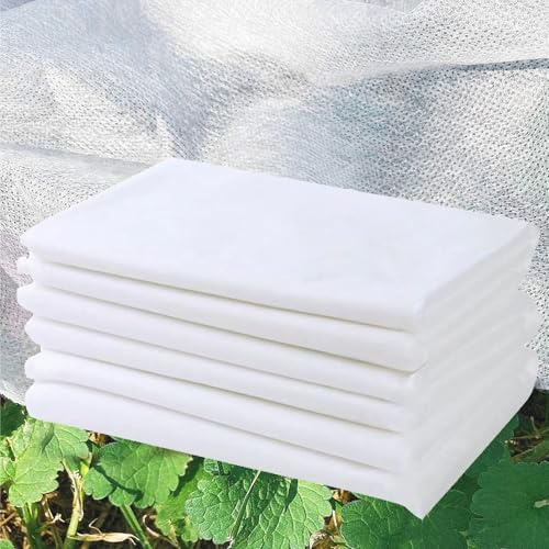 HAFRILY Gartenvlies 30gsm 2,5m x 7,5m Gartenbauvlies für Pflanzen Vliesstoff Pflanzenabdeckung Winter Pflanzenschutz für Frost Kälte Sonne Insekten Vögel Schutz