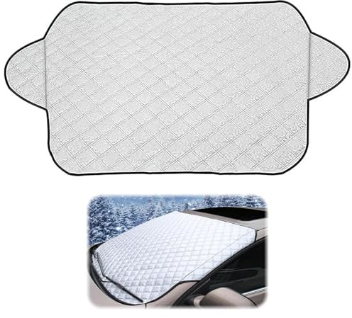 Auto Frontscheibenabdeckung Winter,Auto Windschutzscheiben Abdeckung,Autoscheibenabdeckung Frostschutz Schnee Abdeckung Gegen Sonne Staub Frost EIS Auto,Suvs Fahrzeuge