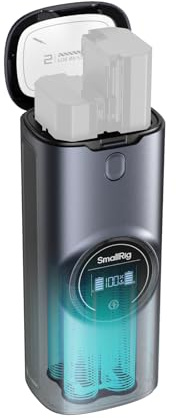 SMALLRIG Cargador de batería para cámara NP-FZ100 Power para Sony, con celda LG de 13600 mAh integrada, Cargador de Doble Ranura de 36 W, para Sony A7V/III/IV A6700 A6600 FX3/30 A7C ZV-E1 ZV-E10II