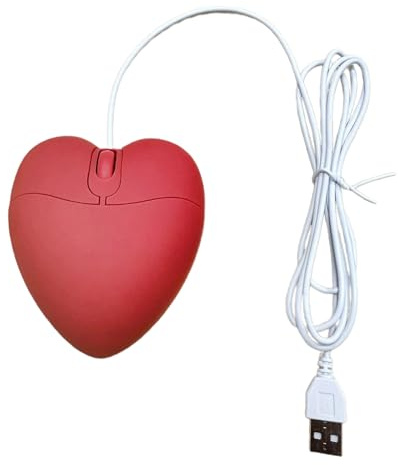 fztonk Souris USB en Forme de cœur d ' Amour, drôle, Joli, Filaire, Cadeaux créatifs pour étudiants