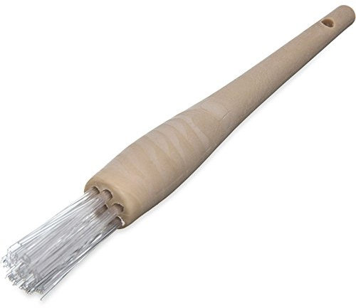 Carlisle 4011500 Round Waffle Iron Brush with High Heat Bristles, 1, Teflon
