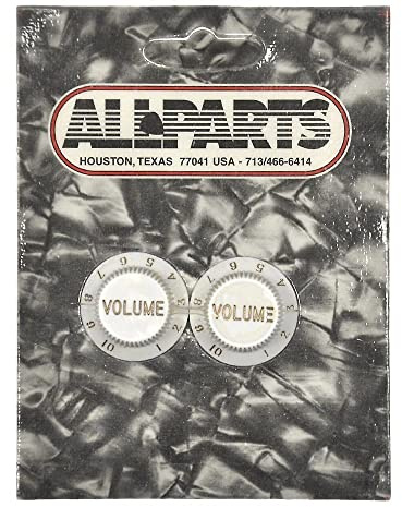 Allparts PK-0154-025 Poti-Knöpfe für Strat (2 Stück) weiß