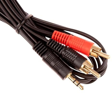 pro signal 3.5 mm 4 ft Stereo Jack Plug to Twin Phono Lead/Cable/Wire for iPod, MP3