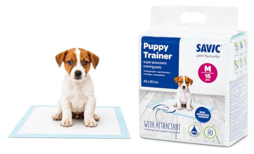 VADIGRAN Savic Puppy Trainer Pads für Hunde, 45 x 30 cm, 15 Stück