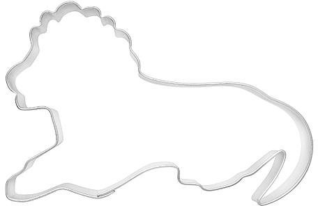 Formina Keksausstecher Löwe, 9cm, Silber, Poliert, 1 Stück
