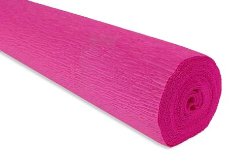 Floristrywarehouse Krepppapierrolle 180g (50 x 250 cm) Hot pink (Farbton 570)