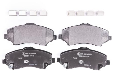 HELLA 8DB 355 014-321 Bremsbeläge - mit akustischer Verschleißwarnung | Kompatibel mit: CHRYSLER GRAND VOYAGER V, DODGE GRAND CARAVAN, JOURNEY, JOURNEY VAN, NITRO, NITRO VAN, FIAT FREEMONT