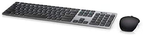 Dell 580-afqn RF Wireless RF Wireless + Bluetooth Tastatur + Belgische AZERTY Bluetooth Tastatur Wireless Keyboard (Schwarz, Grau, Membrane, AZERTY, Schwarz, Grau, Maus enthalten)