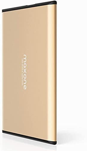 Maxone Hard disk esterno portatile da 2,5 USB 3.0/2.0 per laptop/PC/Xbox one / PS4 (500GB, Gold)