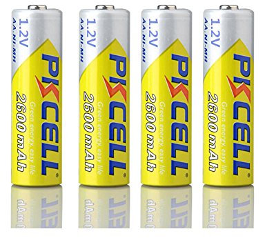 Pkcell - 4 Piles Rechargeables AA2600mAh 1.2V PKCell