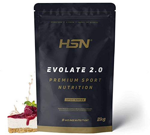 HSN Aislado de Proteína de Suero CFM Evolate 2.0 | Tarta de Queso 2Kg | Whey Protein Isolate 90% + Enzimas DigeZyme® | No Incluye Dosificador | No-GMO, Vegetariano, Sin Gluten ni Soja