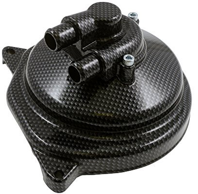 Tapa bomba de agua carbono para MBK Nitro Naked 50 cc, Yamaha Aerox, jog RR, Garelli GSP