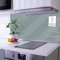 banjado Küchenrückwand Glas ohne Bohren 100x50cm – Glasrückwand Küche mit Motiv Grau/Spritzschutz Küchenrückwand Glas/selbstklebende Küchenrückwand Platte - magnetisch & beschreibbar