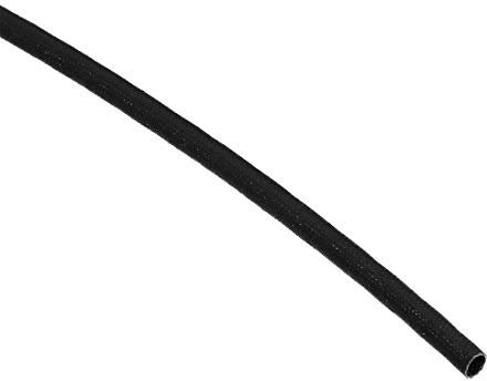 sourcing map Gaine Isolation Tresse 9.8Pied-4mm Haute Température Silicone Fibre Verre Manchon Noir