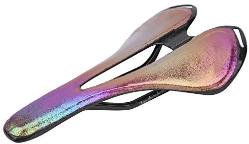 VGEBY Mountainbike-Sattel, Carbon-Fahrradsattel, Abriebfestigkeit Stoßdämpfung, Bunter Fahrradsattel für Straßen-Mountainbike-Fahrradzubehör, Max. Belastung 150 kg