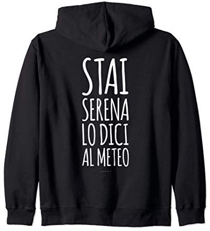 Stai Serena Felpe Donna Con Zip E Cappuccio Divertenti Felpa con Cappuccio