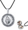 CUOKA MIRACLE Wolf Medaillon Kette Silber 925 Oxidiert Wolf Foto Medaillon Kette Amulett zum öffnen für Bilder Wolf Kette for Herren Männer Valentinstag Vatertagsgeschenke für Papa