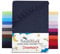 NatureMark 2er Set Kinder Spannbettlaken Jersey, Spannbetttuch 100% Baumwolle, für Babybett und Kinderbett | 70x140 cm - Navy blau