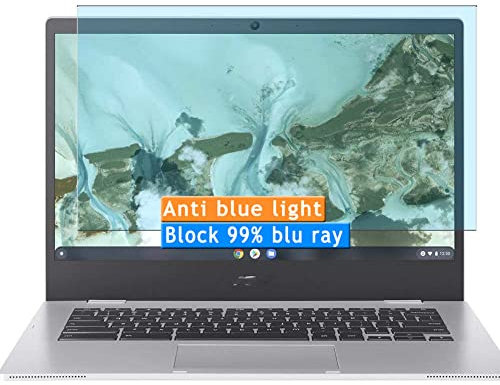 Vaxson 2 Stück Anti Blaulicht Schutzfolie kompatibel mit Asus Chromebook CX1 14 CX1400 CX1400CN CX1400CNA 14 Laptop Bluelight Displayschutzfolie ( nicht Panzer Schutz Glas folie nicht PanzerGlas )
