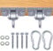 Royal Oak Easy Hang Swing Set Hangers, Porch Swing Hanging Kit, Playground, Hammock, Yoga Swing, Heavy Duty Brackets with Hanging Snap Hooks, Indoor Outdoor Mounting Hardware & Accessories - Set of 2